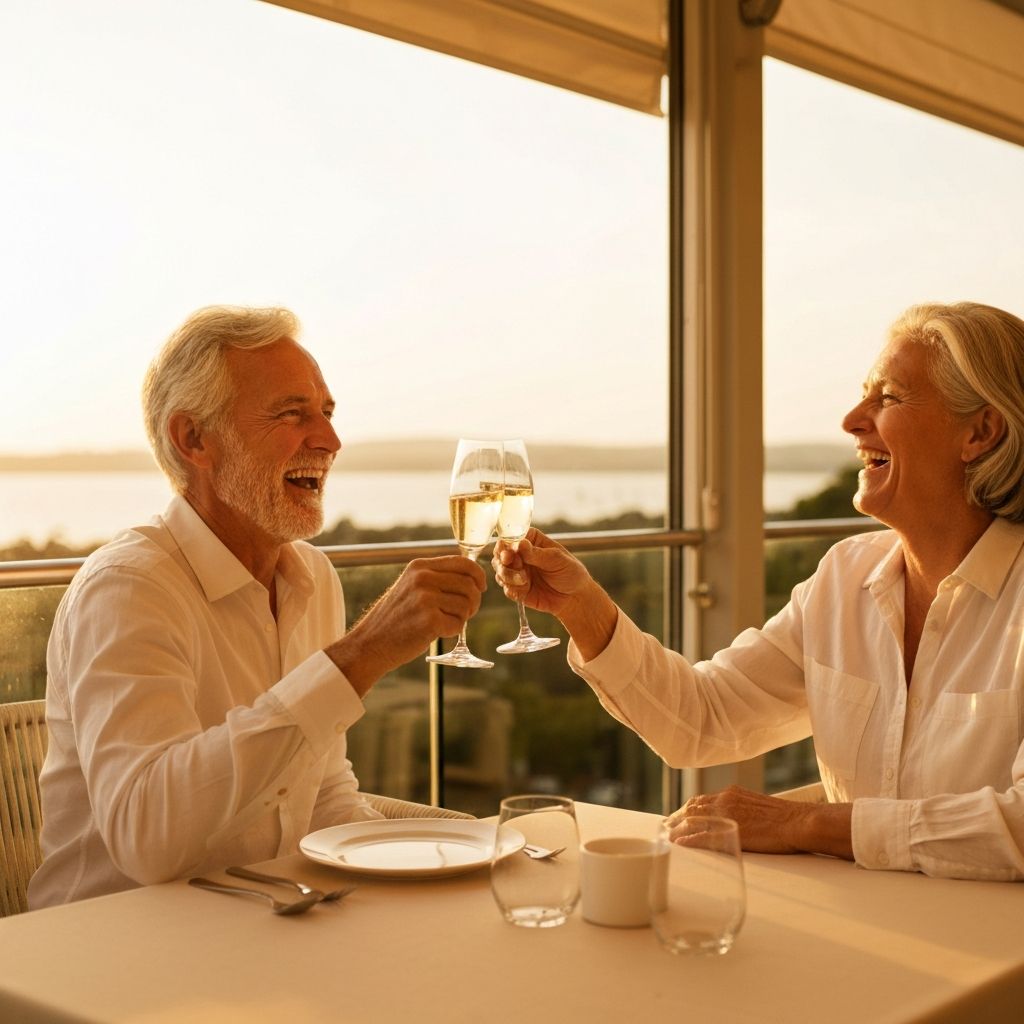 Business owner confidently presenting their successful business